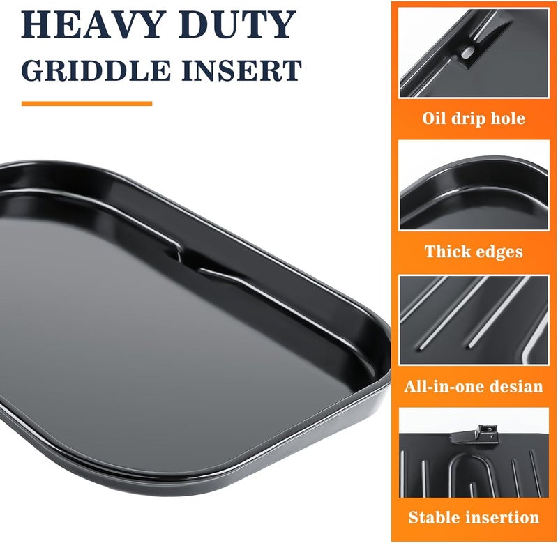 GRISUN Cast Iron Griddle XSKGRDPLT for Ninja Woodfire Grills OG700 Series, Outdoor Flat Top Griddle Plate, Ninja OG701 Griddle Pan with Oil Hole, Grill Accessories - Image 5